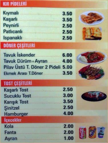 pide house menu menu for pide house kizilay ankara