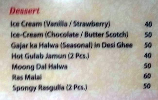 Annapurna Sweets & Fast Food menu