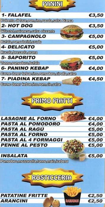 Menu di Pancaffè Ramadan 