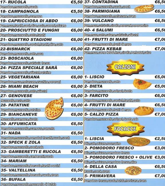 Menu di Pancaffè Ramadan 
