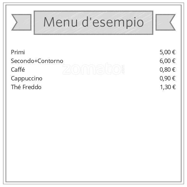 Menu di La Fabbrica Del Caffè 