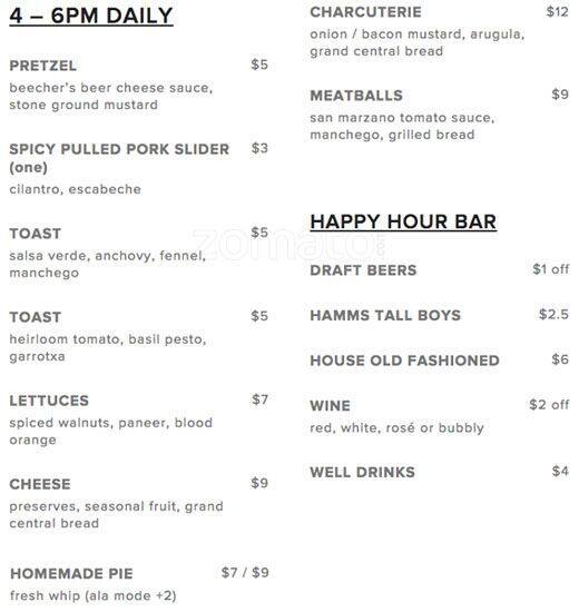 Russell's Tavern меню