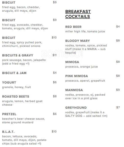 Russell's Tavern меню