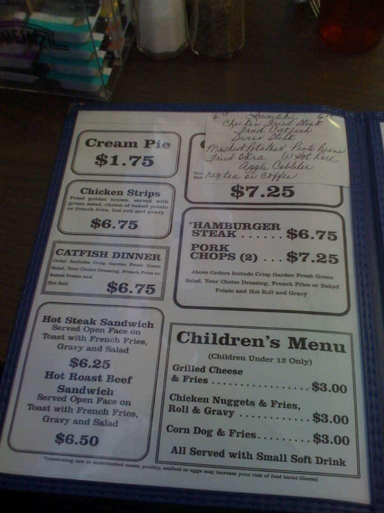 Menu At Dixie Pig Restaurant, Abilene, Butternut St