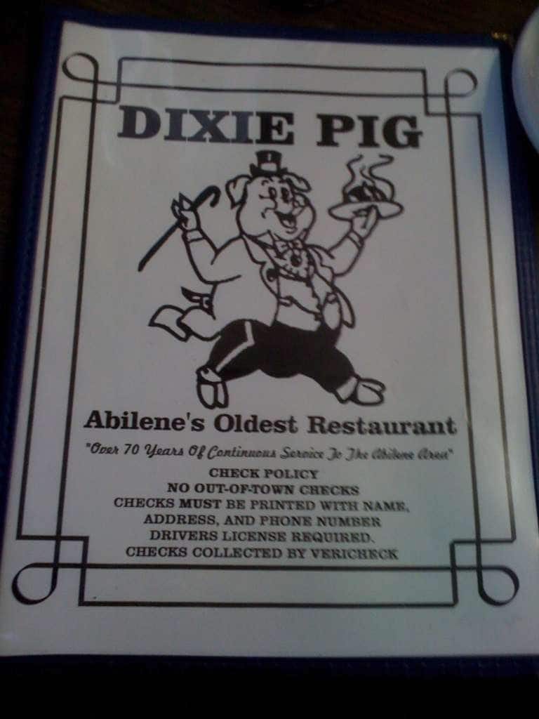 Dixie Pig Menu, Menu For Dixie Pig, Abilene, Abilene - Urbanspoon/Zomato