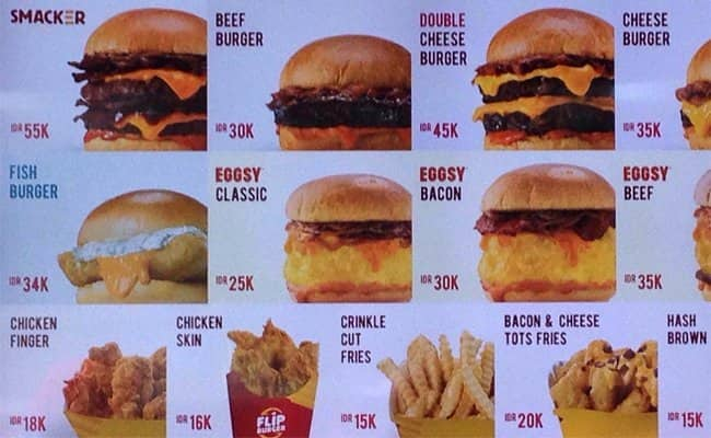 Flip Burger Menu, Menu for Flip Burger, Senopati, Jakarta - Zomato ...