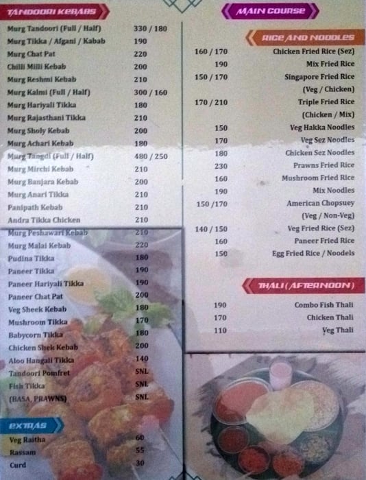 Menu at Ujwal Family Bar&Restaurant, Bengaluru