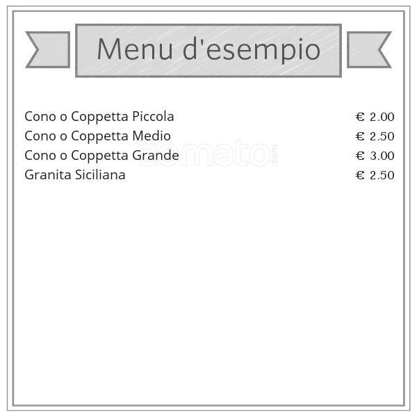 Menu di Gelatario 