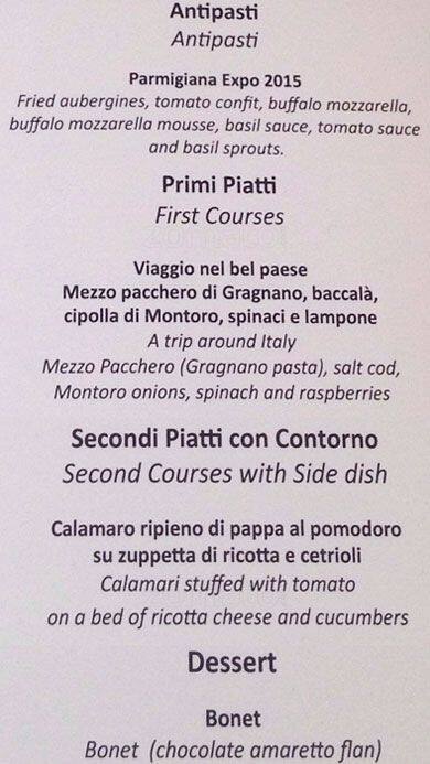 Menu di Aromatica Restaurant 
