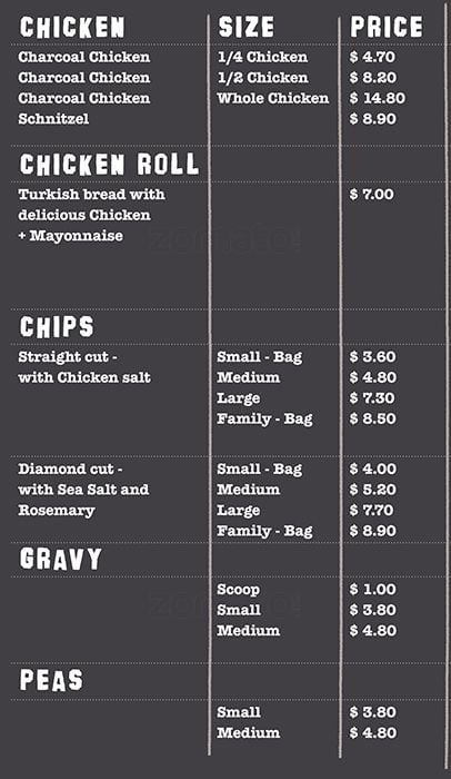 chicken charcoal frankston Menu Firebird Charcoal   Urbanspoon/Zomato Chicken