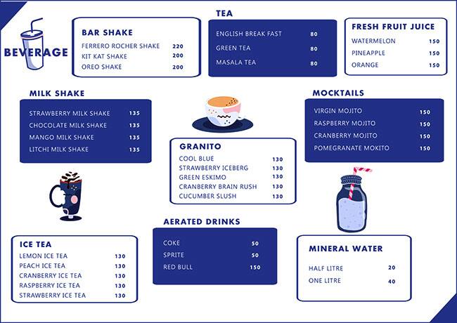 Kargeens menu