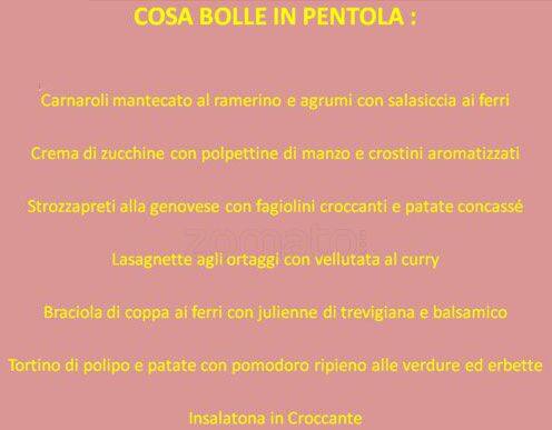 Menu di Bollani 