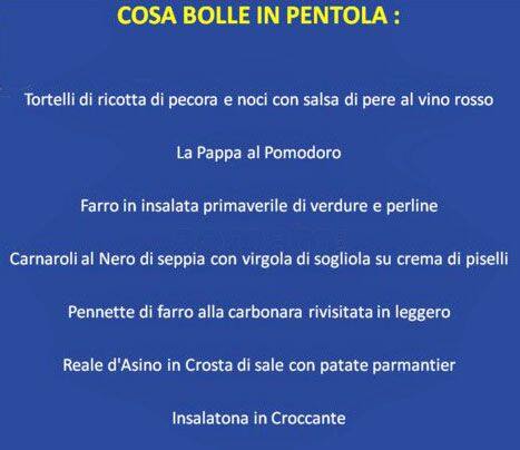Menu di Bollani 