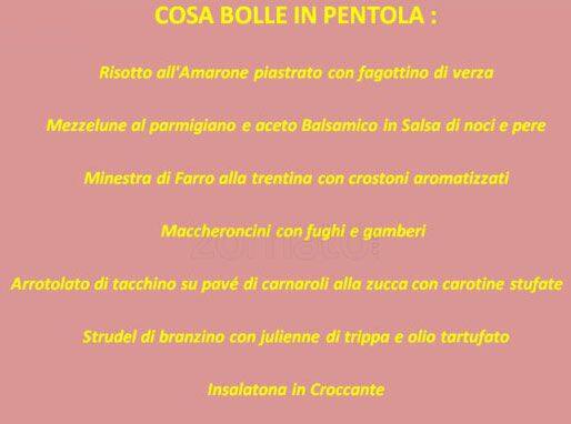 Menu di Bollani 