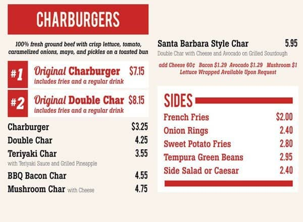 The Habit Burger Grill Menu, Menu for The Habit Burger Grill, Riverside ...