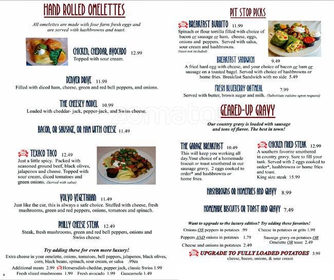 Menu at Carr's Restaurant, Lakewood