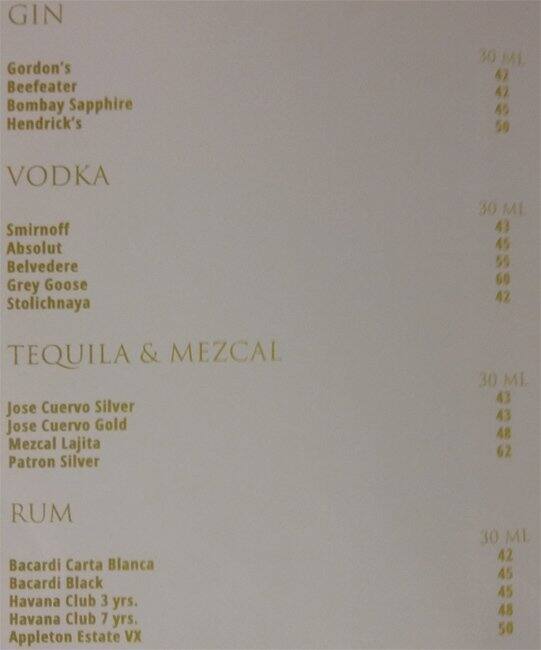 Arguelina Lounge Crowne Plaza Doha, The Business Park Menu Zomato Qatar