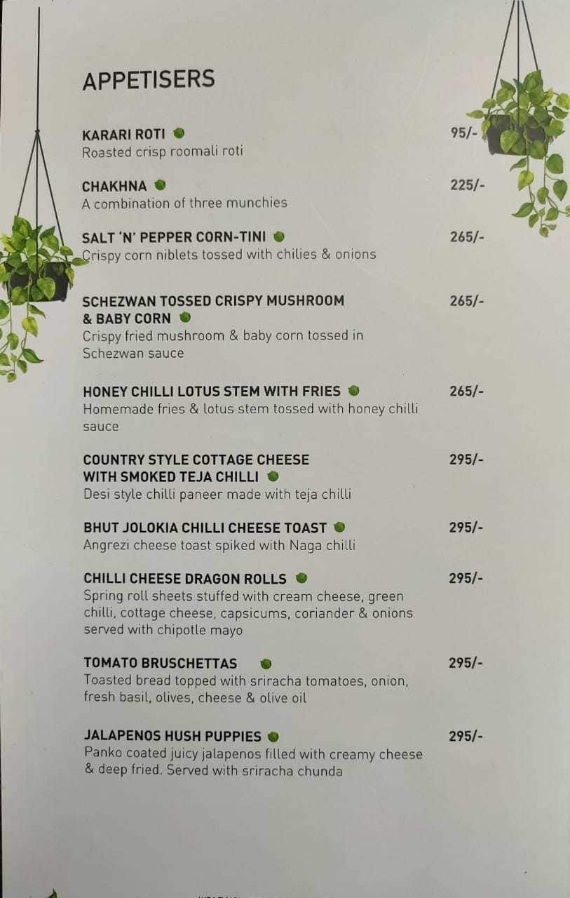 Mocha Cafe & Bar menu