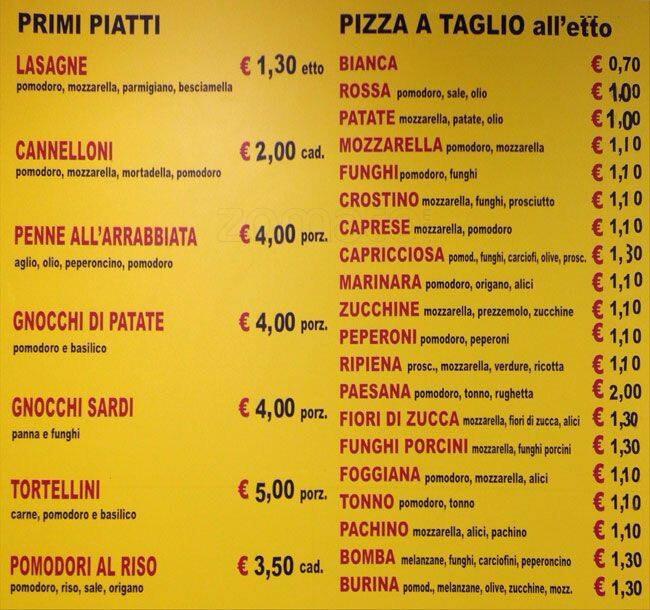 Menu di Mauro And Co. Roma 