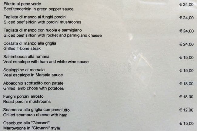 Menu di Giovanni 