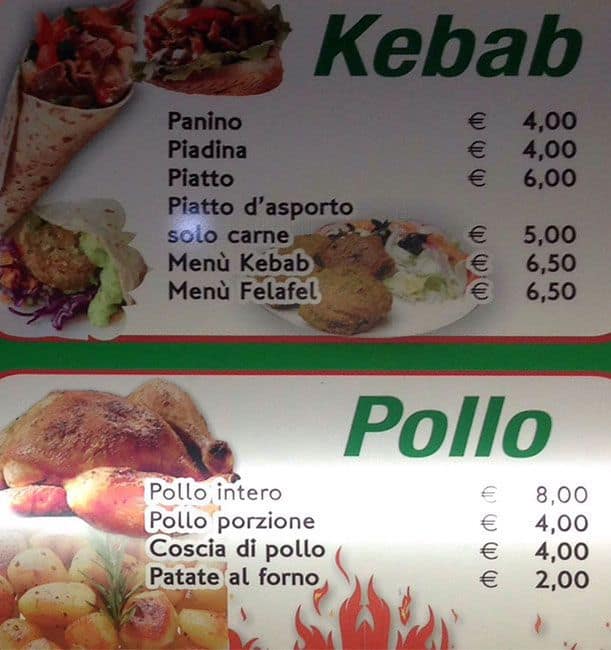 Menu di Istanbul 