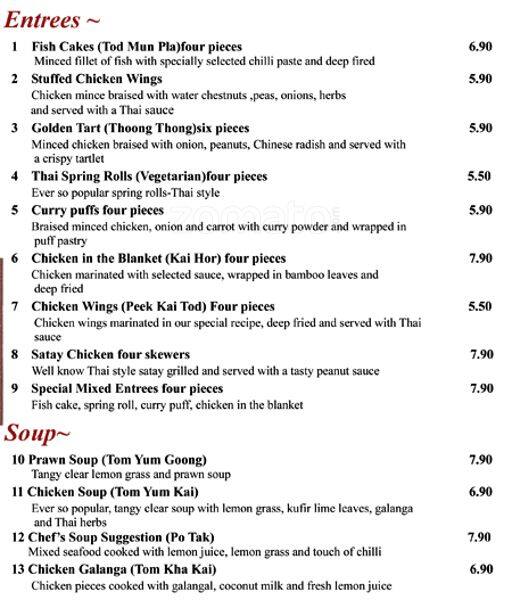 Tom Yum Thai Menu, Menu for Tom Yum Thai, Epping, Sydney - Urbanspoon ...