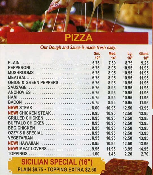 pizza tower 2 menu