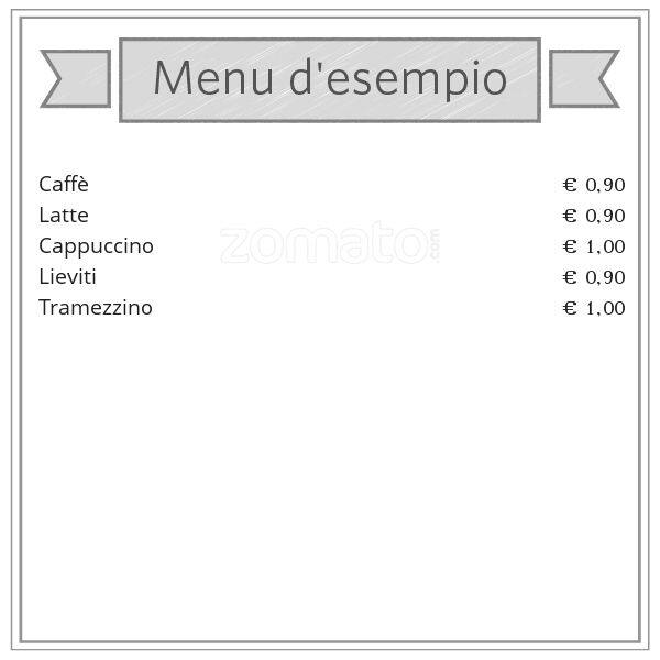 Menu di Bar Trilussa 