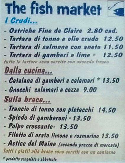 Menu di Mercato Metropolitano 