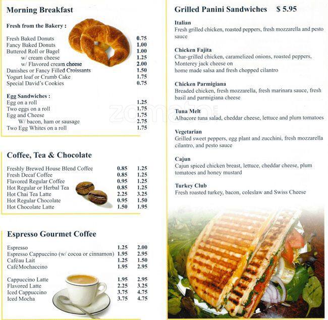 Cafe Express Menu, Menu for Cafe Express, Financial District, New York