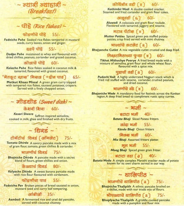 Metkut Menu, Menu for Metkut, Naupada, Thane West, Thane Zomato
