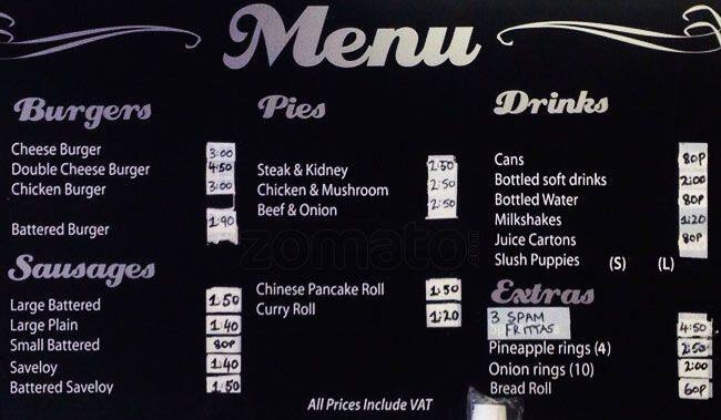 Quality Fish Bar menu