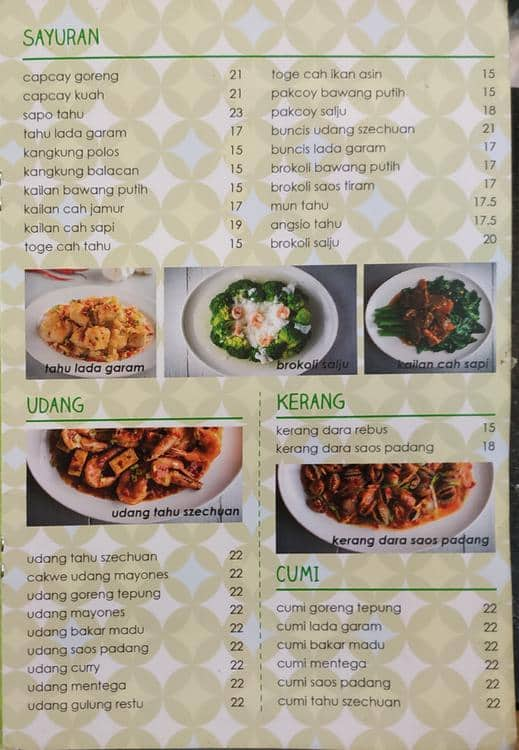 Menu at Restu MGR2 restaurant, Jakarta, Mediterania Garden Residence H ...