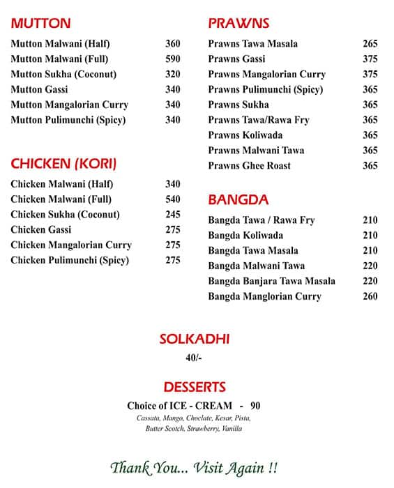 Utsavv A/C Family Restaurant & Bar menu