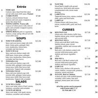 Sue S Thai Kitchen Menu Menu For Sue S Thai Kitchen Woodlands Perth