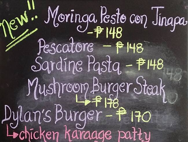 Carta de Vien's Cafe