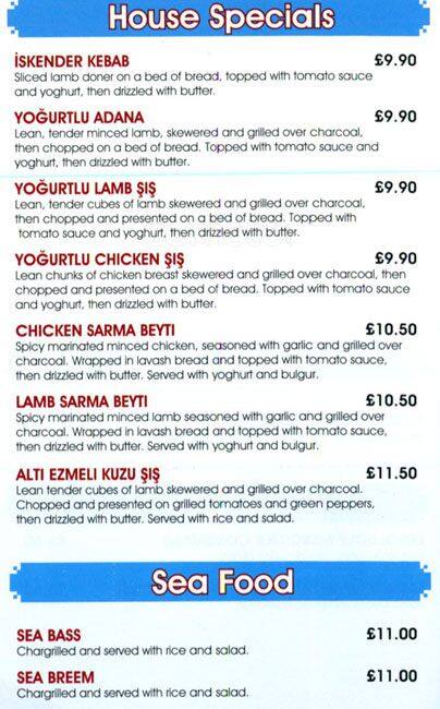 Tadim menu