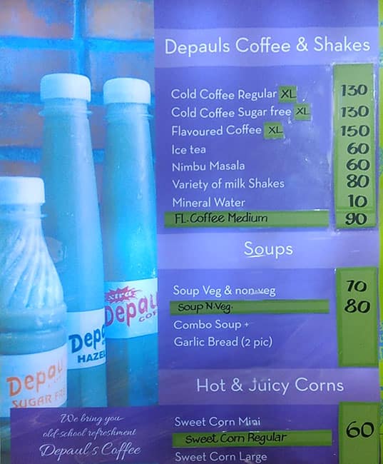 PikNiks menu