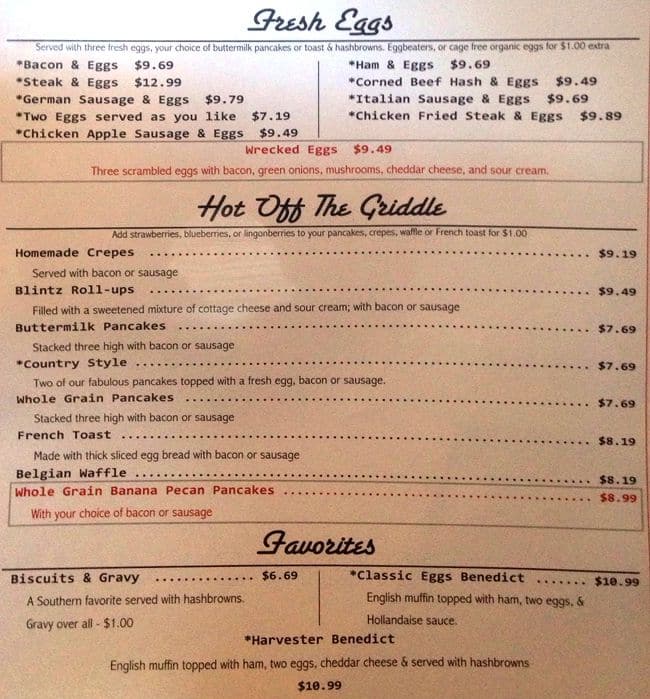 Image of country style menu zomato