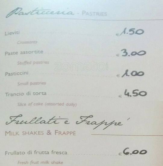Menu di American Wine Bar 