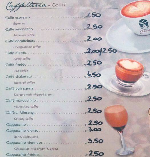 Menu di American Wine Bar 