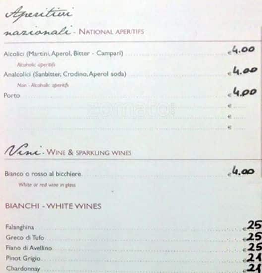Menu di American Wine Bar 