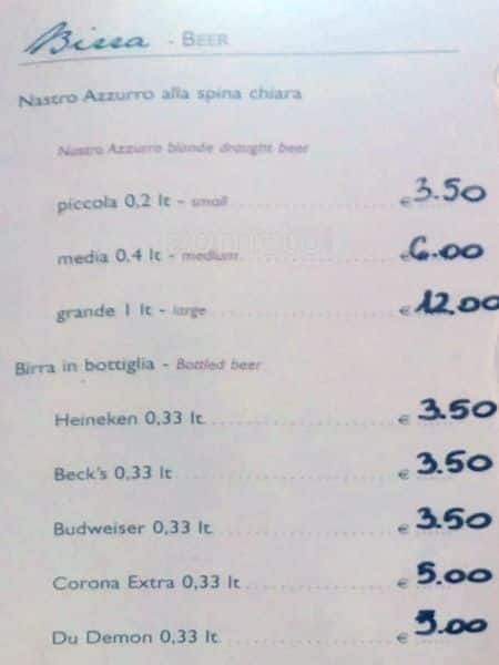 Menu di American Wine Bar 