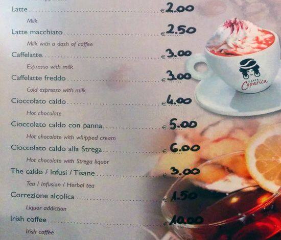 Menu di American Wine Bar 