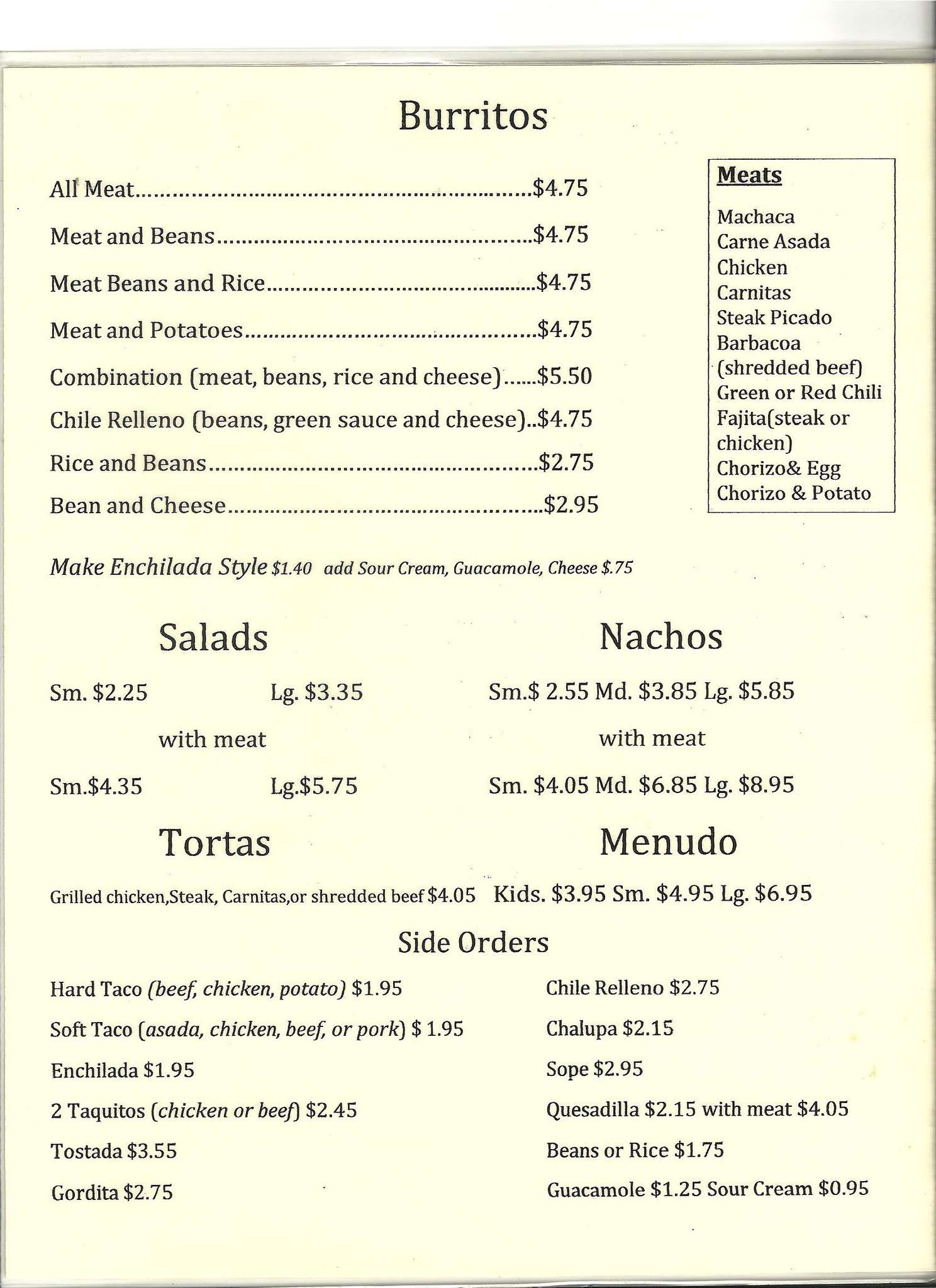 Los Jarritos Restaurant Menu, Menu for Los Jarritos Restaurant, Pomona