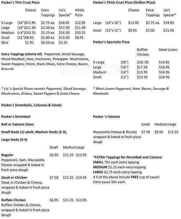 Menu at Village Pizza & Subs pizzeria, Linglestown