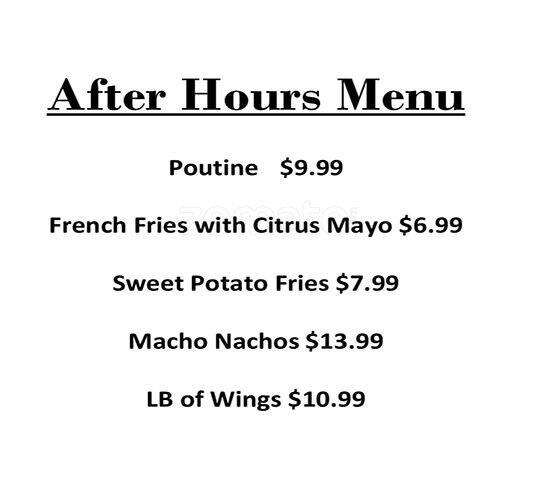 Mullins menu