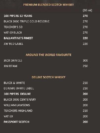 Horn Ok Please menu