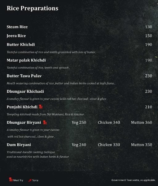 Horn Ok Please menu