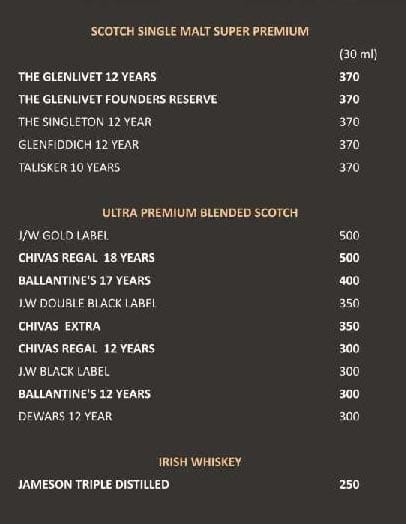 Horn Ok Please menu